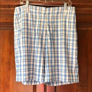 Nike Golf Fit Dry Shorts-Off White & Blue